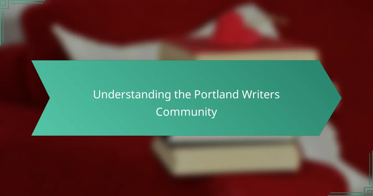 Understanding the Portland Writers Community